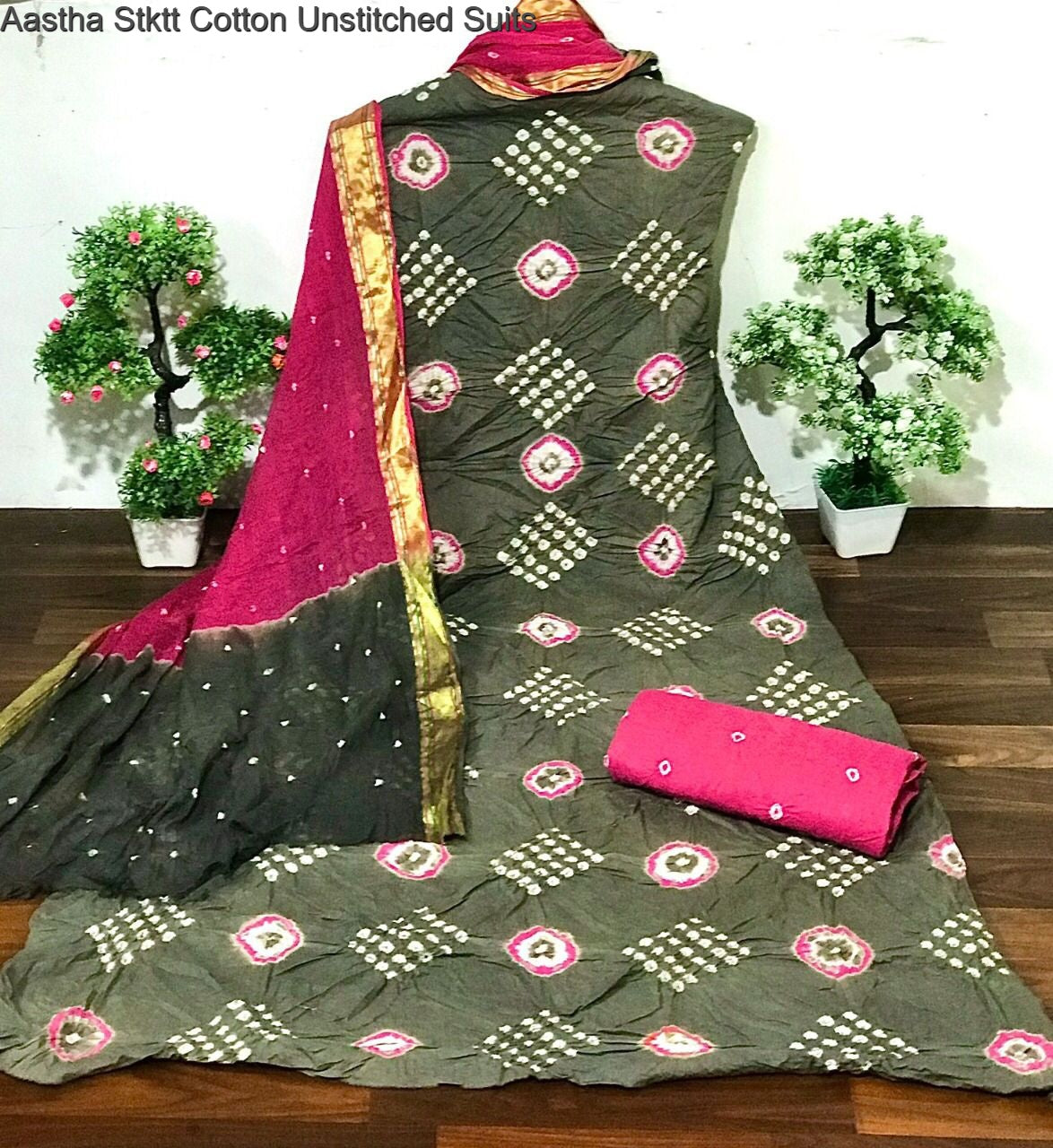 Aastha Stktt Cotton Unstitched Suits