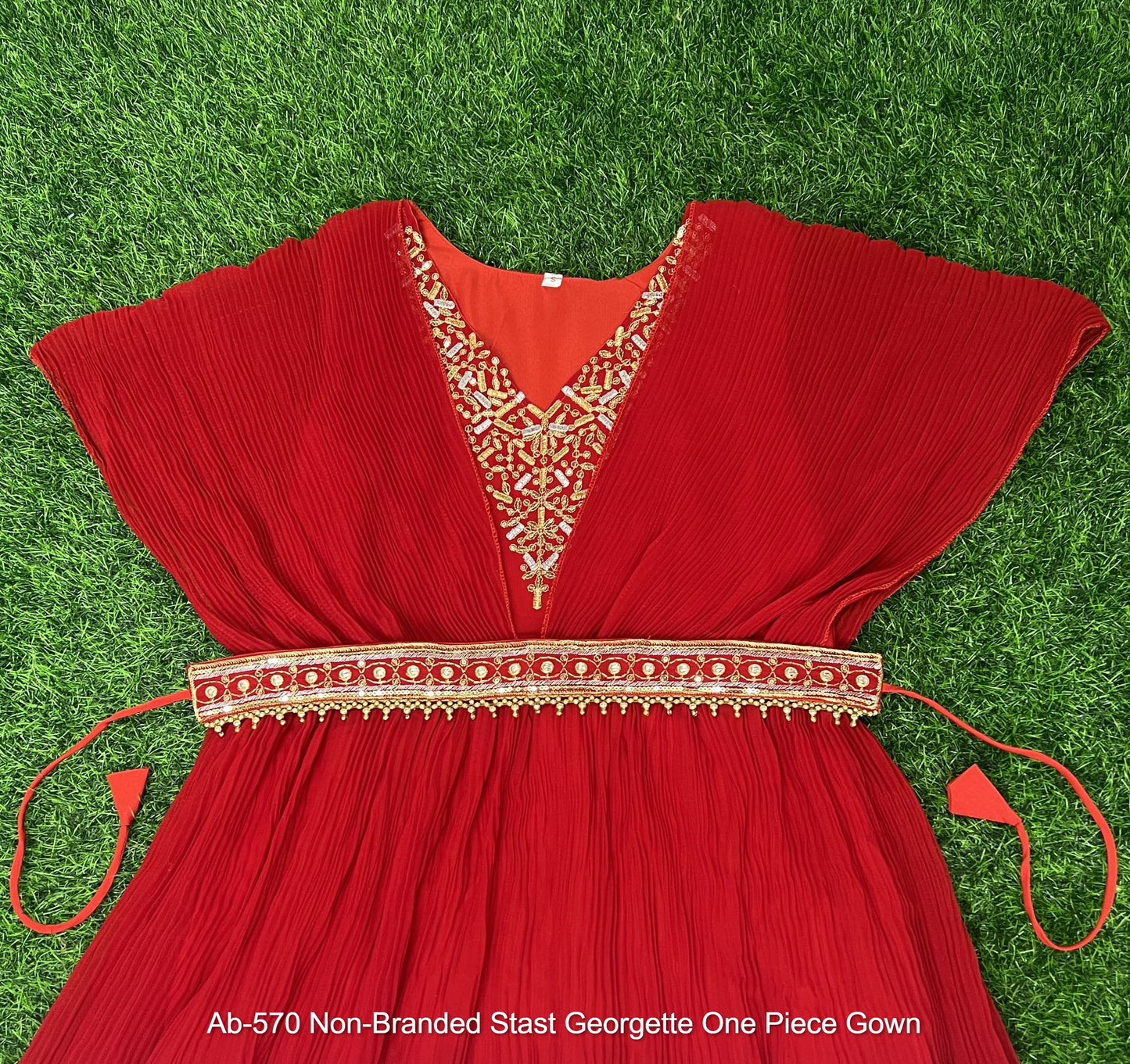 Ab-570 Non-Branded Stast Georgette One Piece Gown