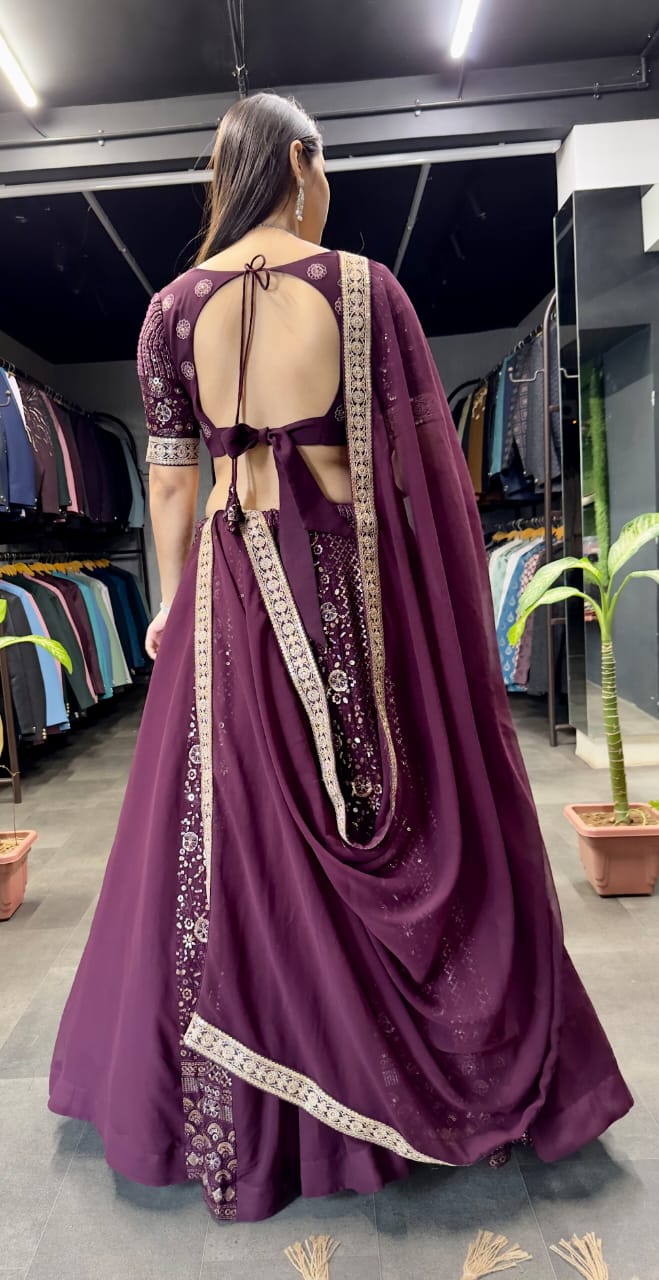 Ab -574 Stast Zari Work Readymade Lehenga Choli