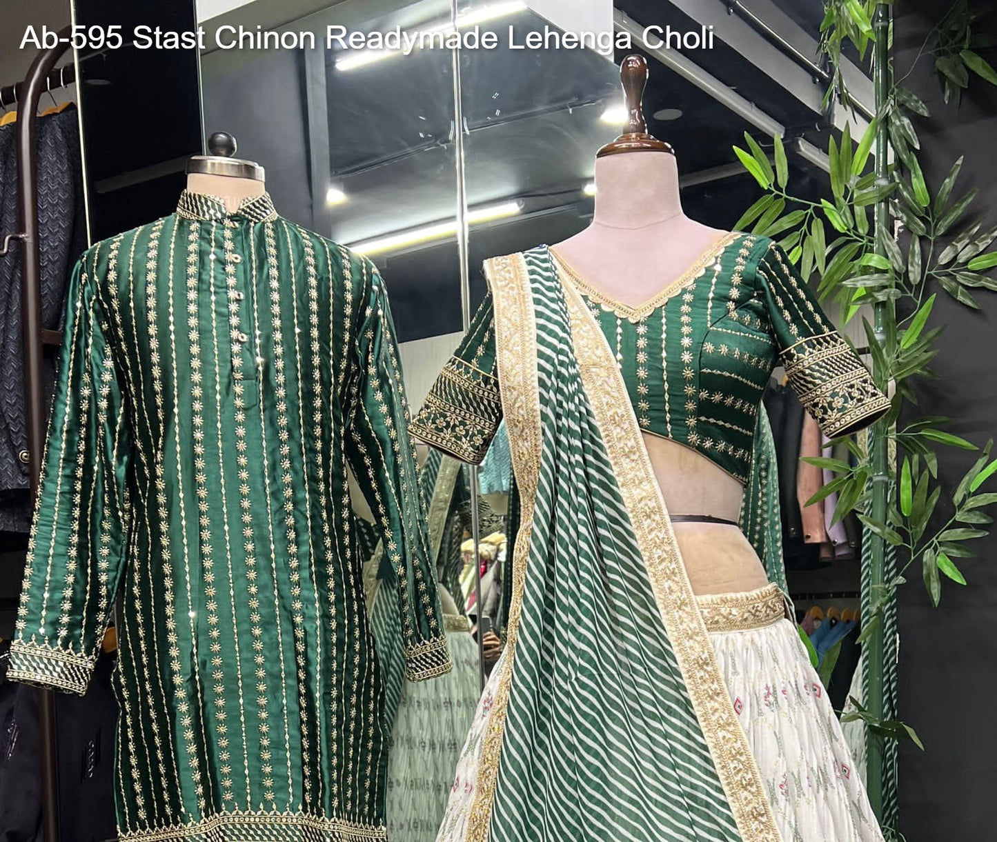 Ab-595 Stast Chinon Readymade Lehenga Choli