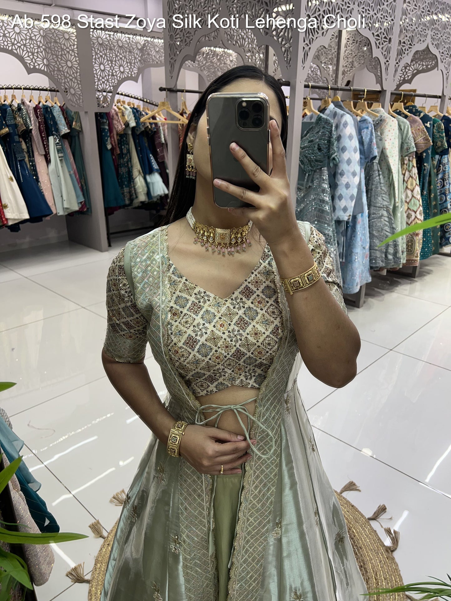 Ab-598 Stast Zoya Silk Koti Lehenga Choli