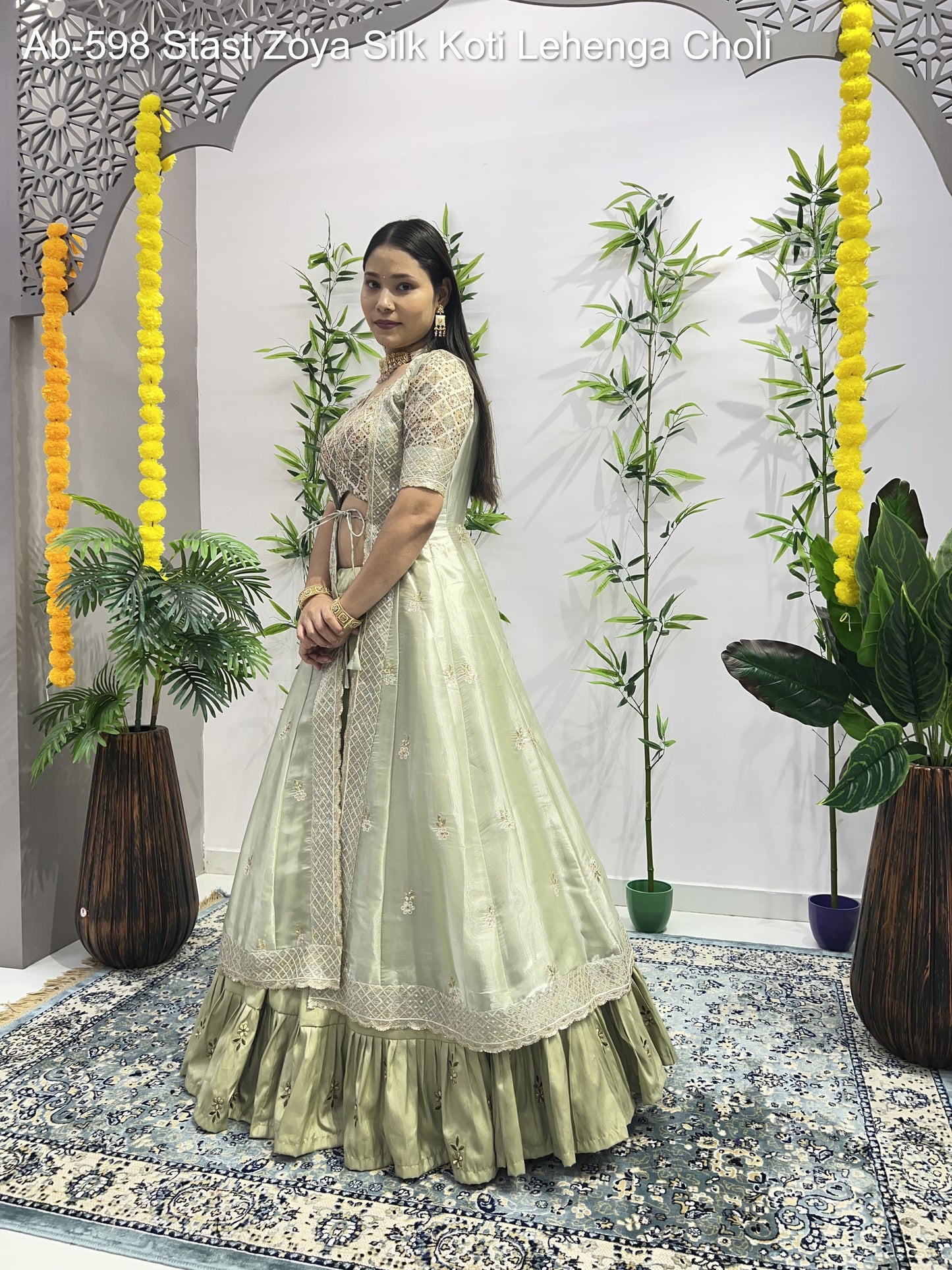 Ab-598 Stast Zoya Silk Koti Lehenga Choli