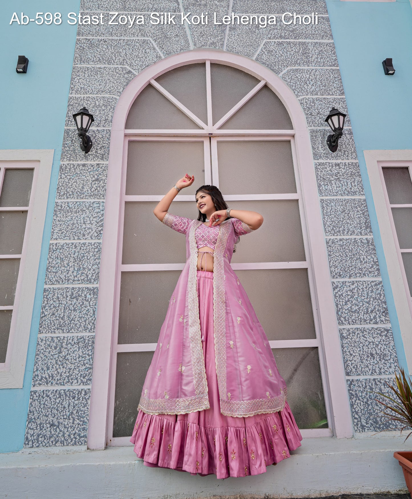 Ab-598 Stast Zoya Silk Koti Lehenga Choli