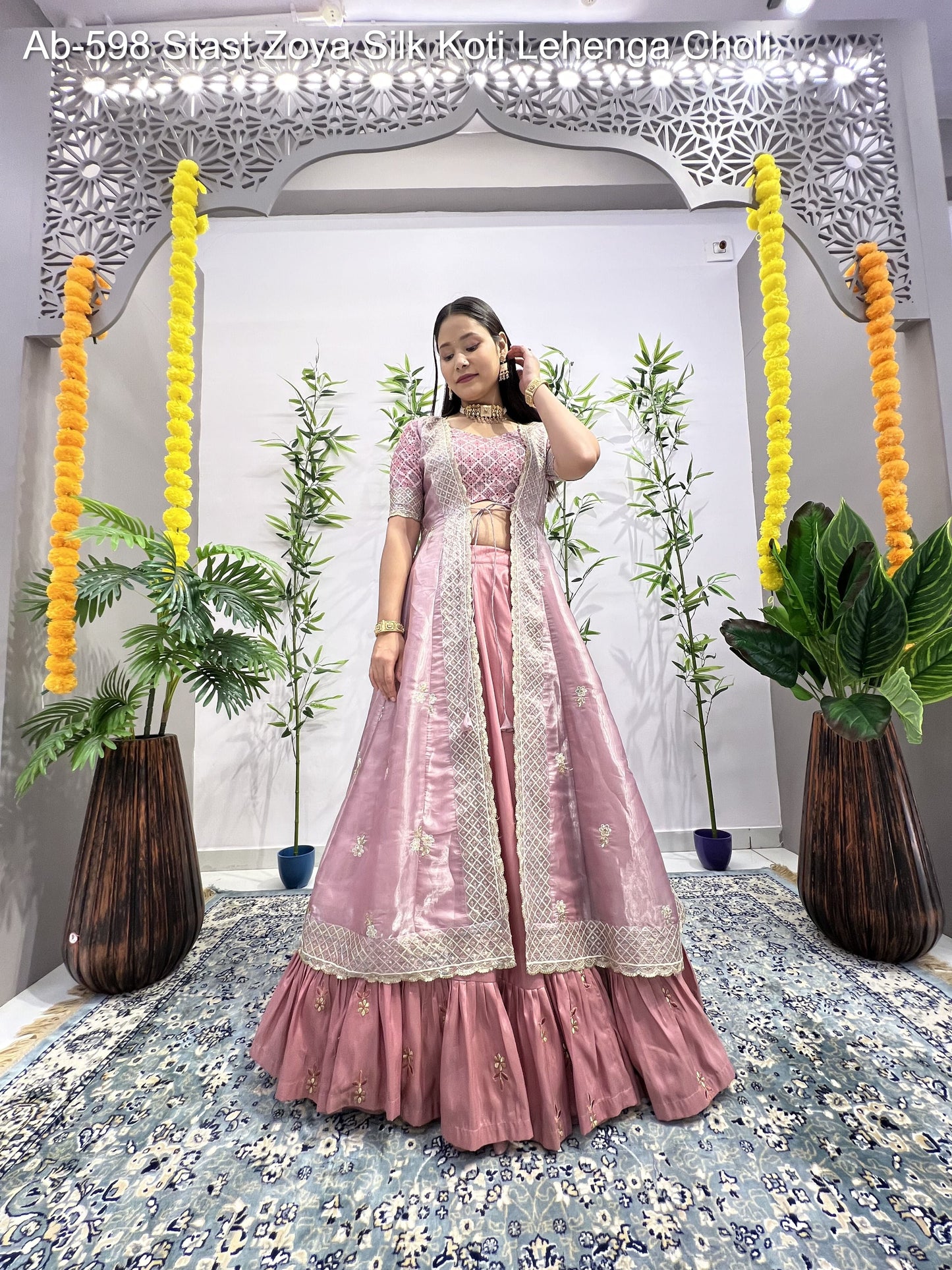 Ab-598 Stast Zoya Silk Koti Lehenga Choli