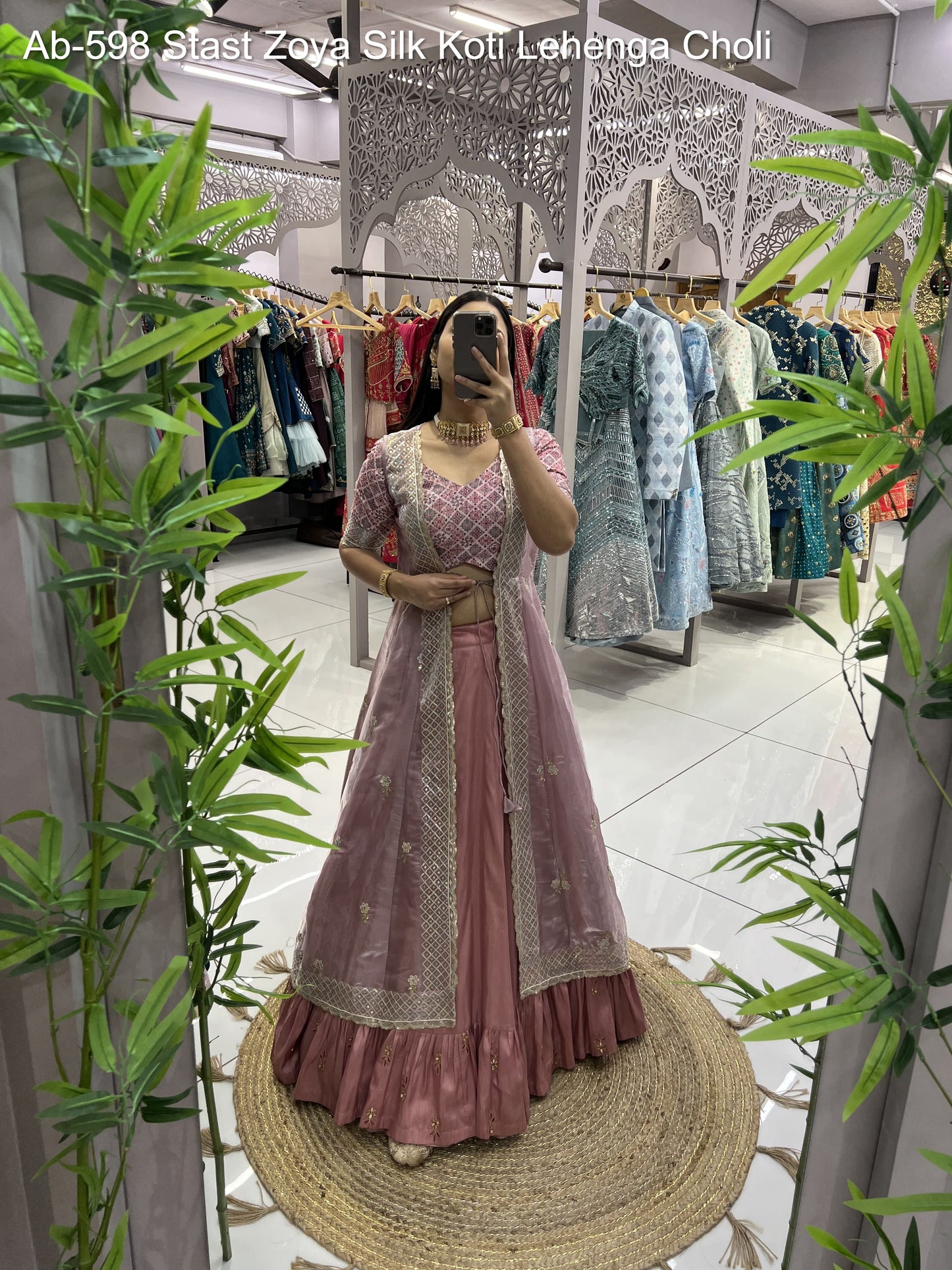 Ab-598 Stast Zoya Silk Koti Lehenga Choli
