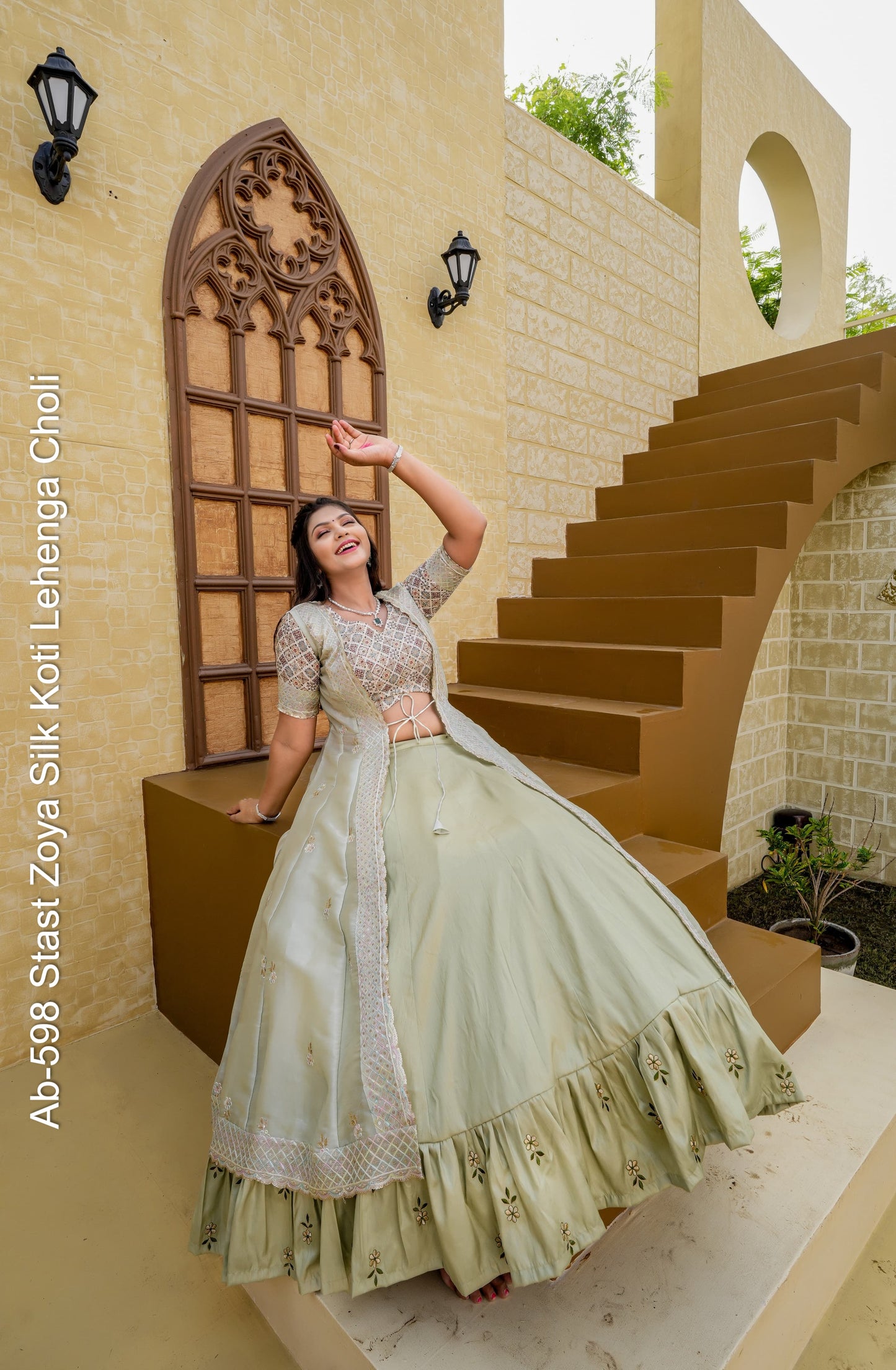 Ab-598 Stast Zoya Silk Koti Lehenga Choli
