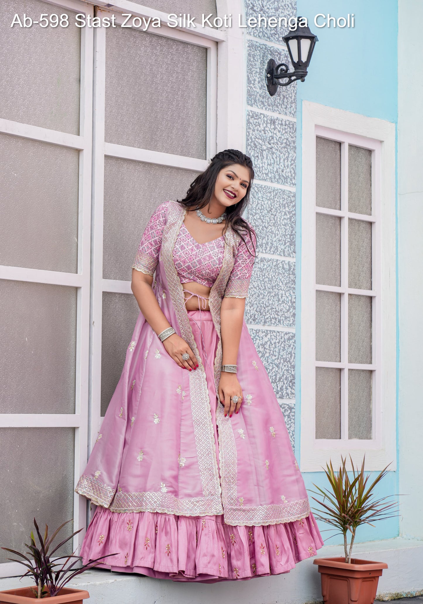Ab-598 Stast Zoya Silk Koti Lehenga Choli