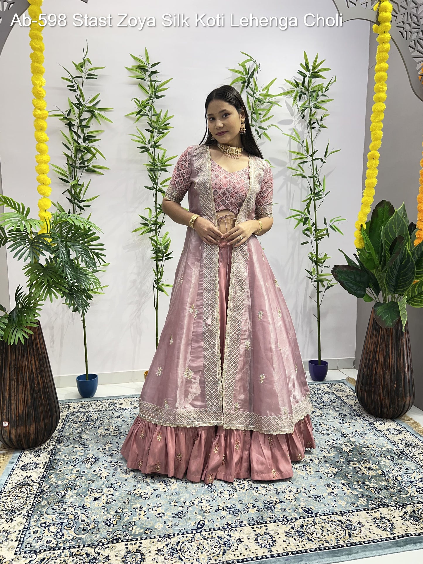 Ab-598 Stast Zoya Silk Koti Lehenga Choli