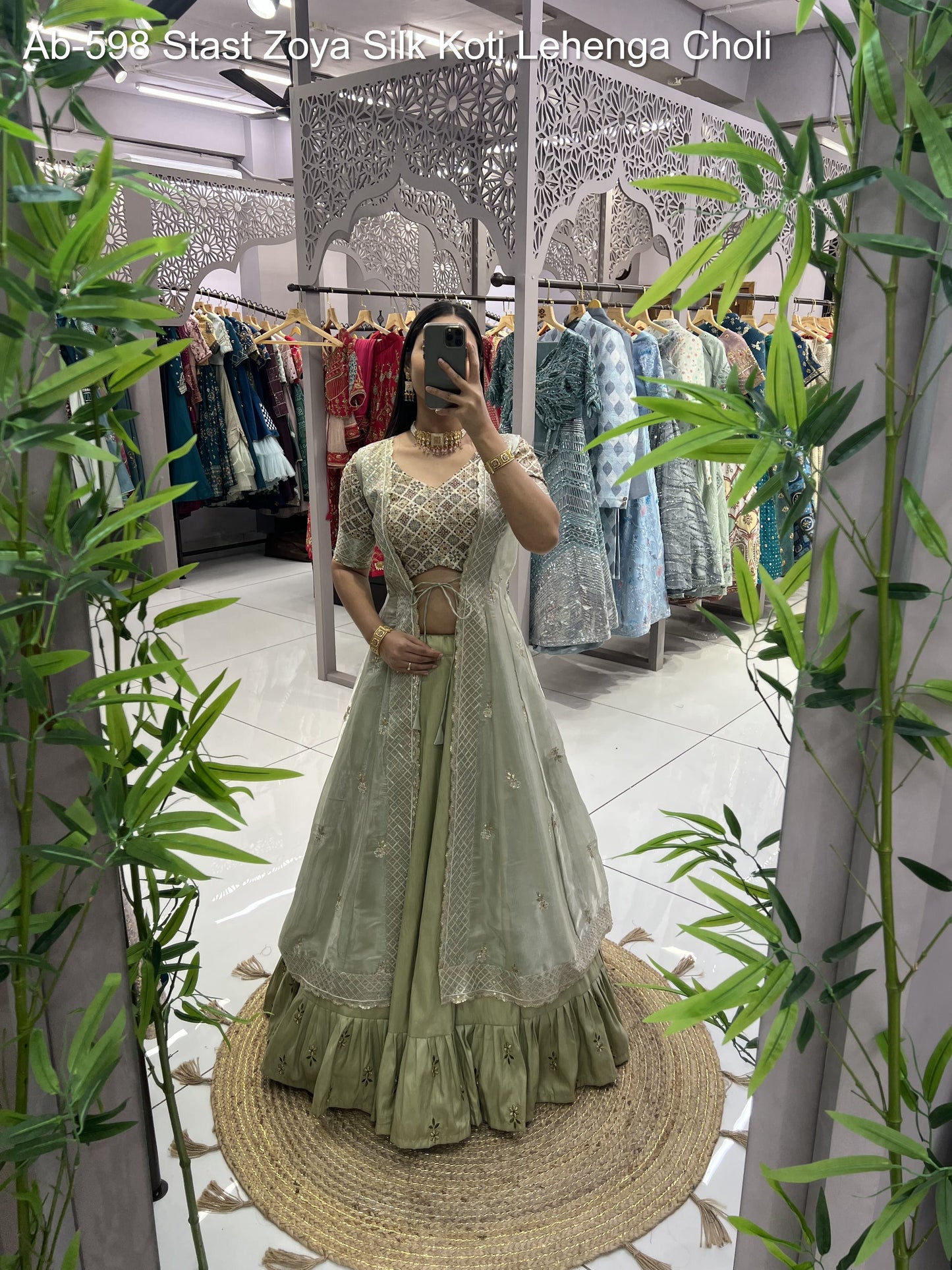 Ab-598 Stast Zoya Silk Koti Lehenga Choli