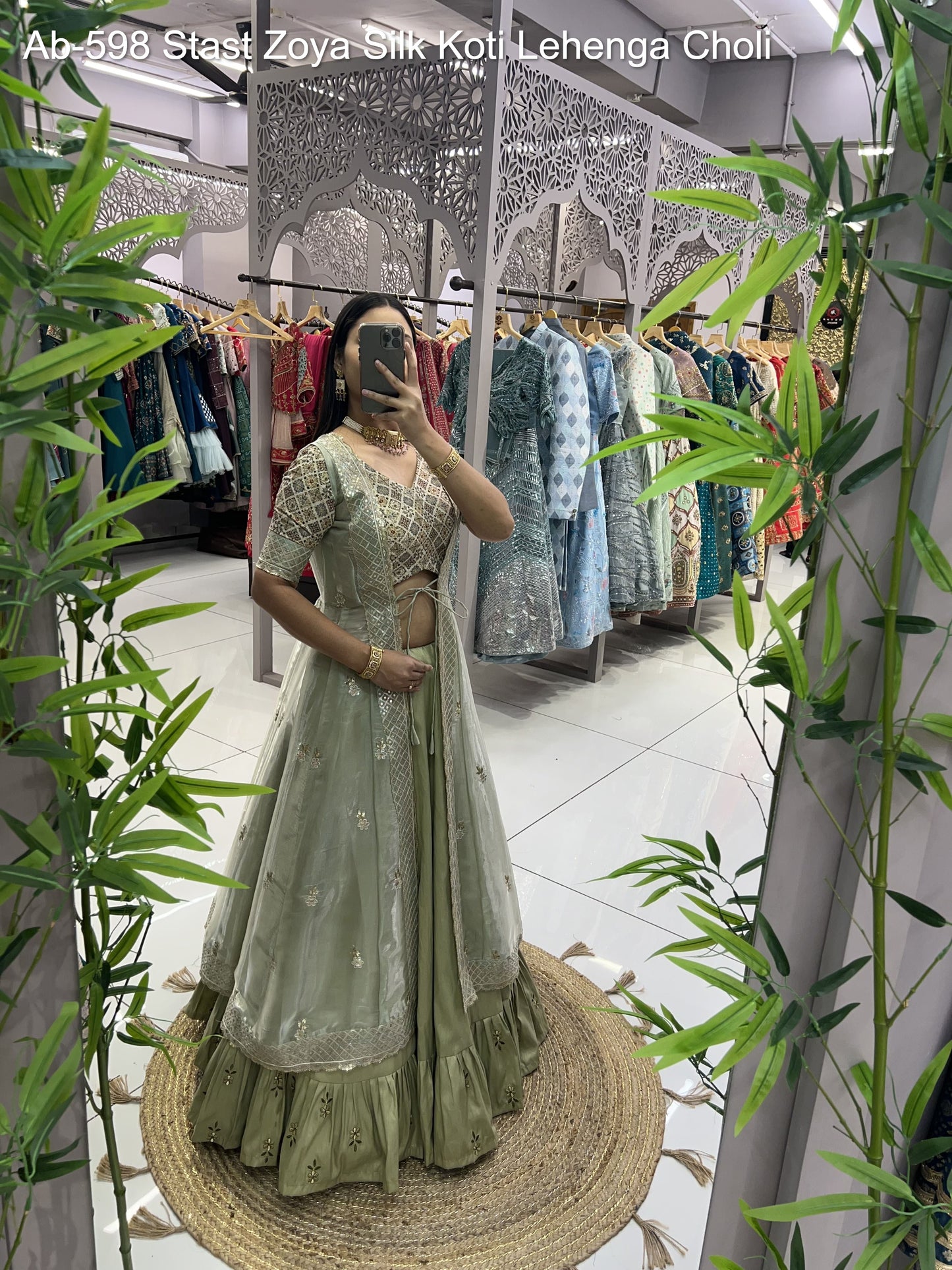 Ab-598 Stast Zoya Silk Koti Lehenga Choli