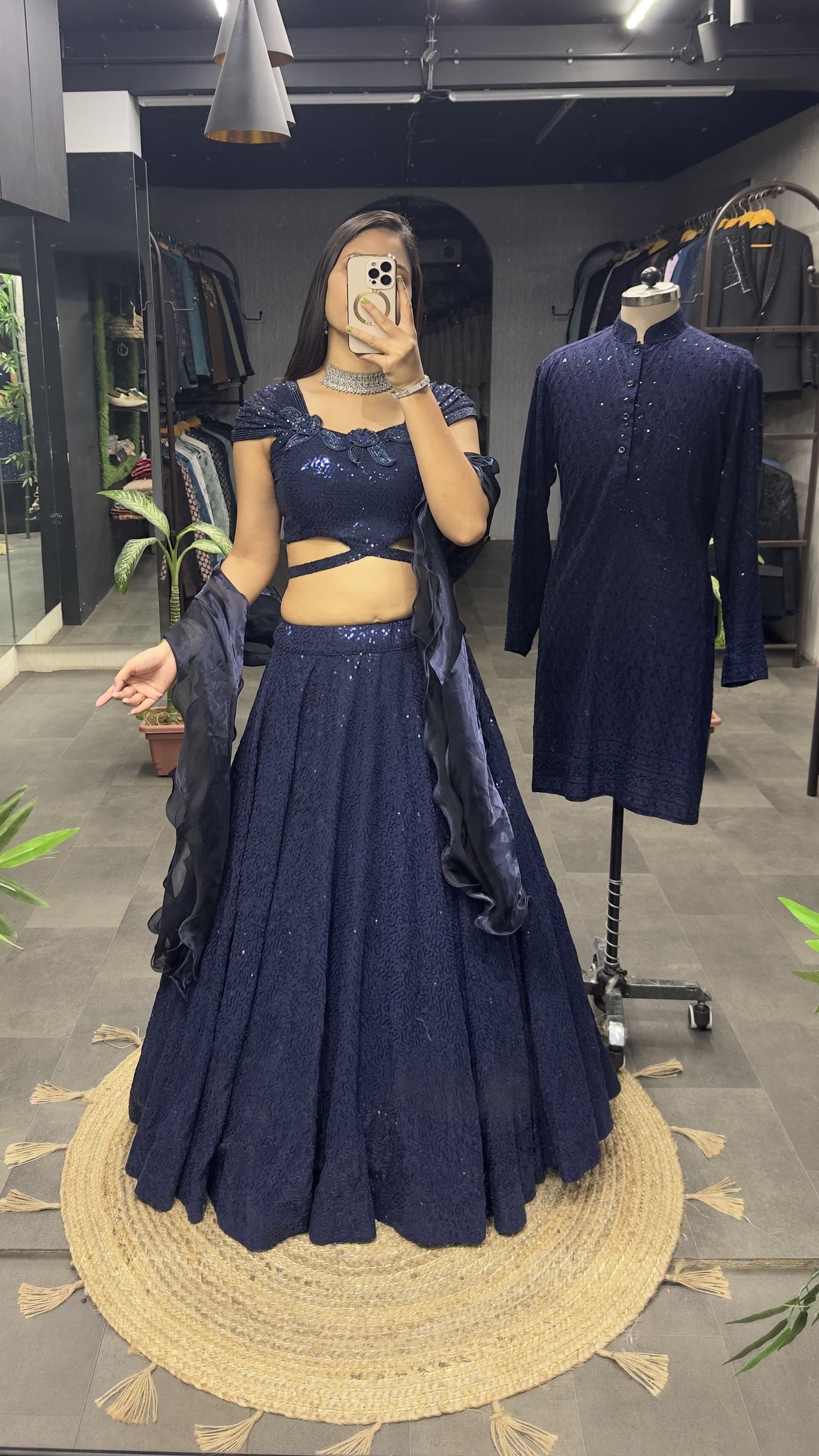Ab-602 Stast Sequence Work Readymade Lehenga Choli