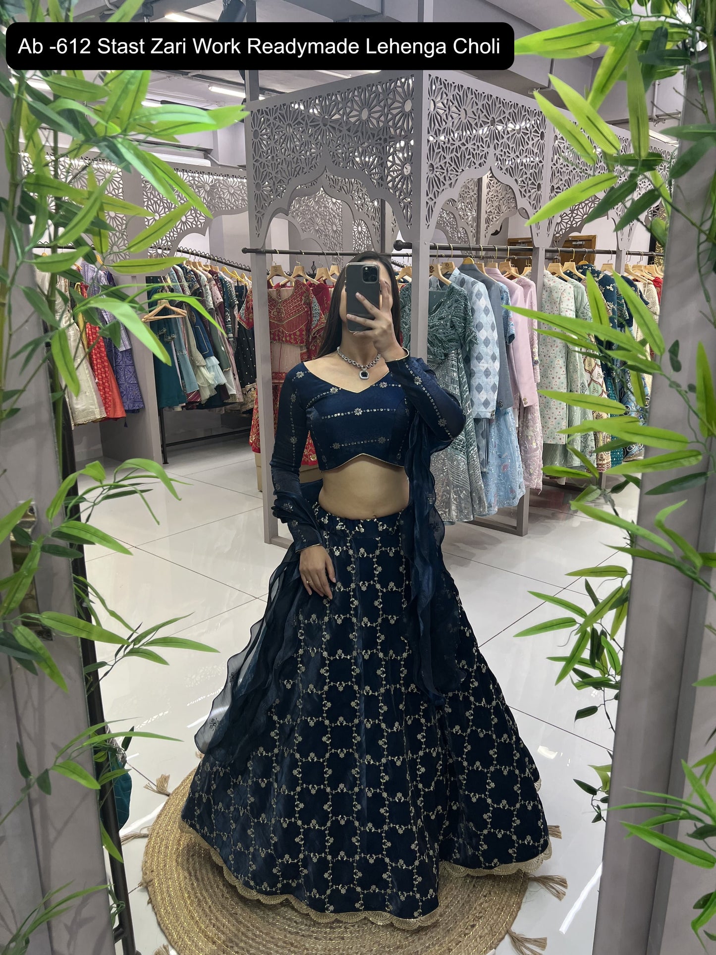 Ab -612 Stast Zari Work Readymade Lehenga Choli
