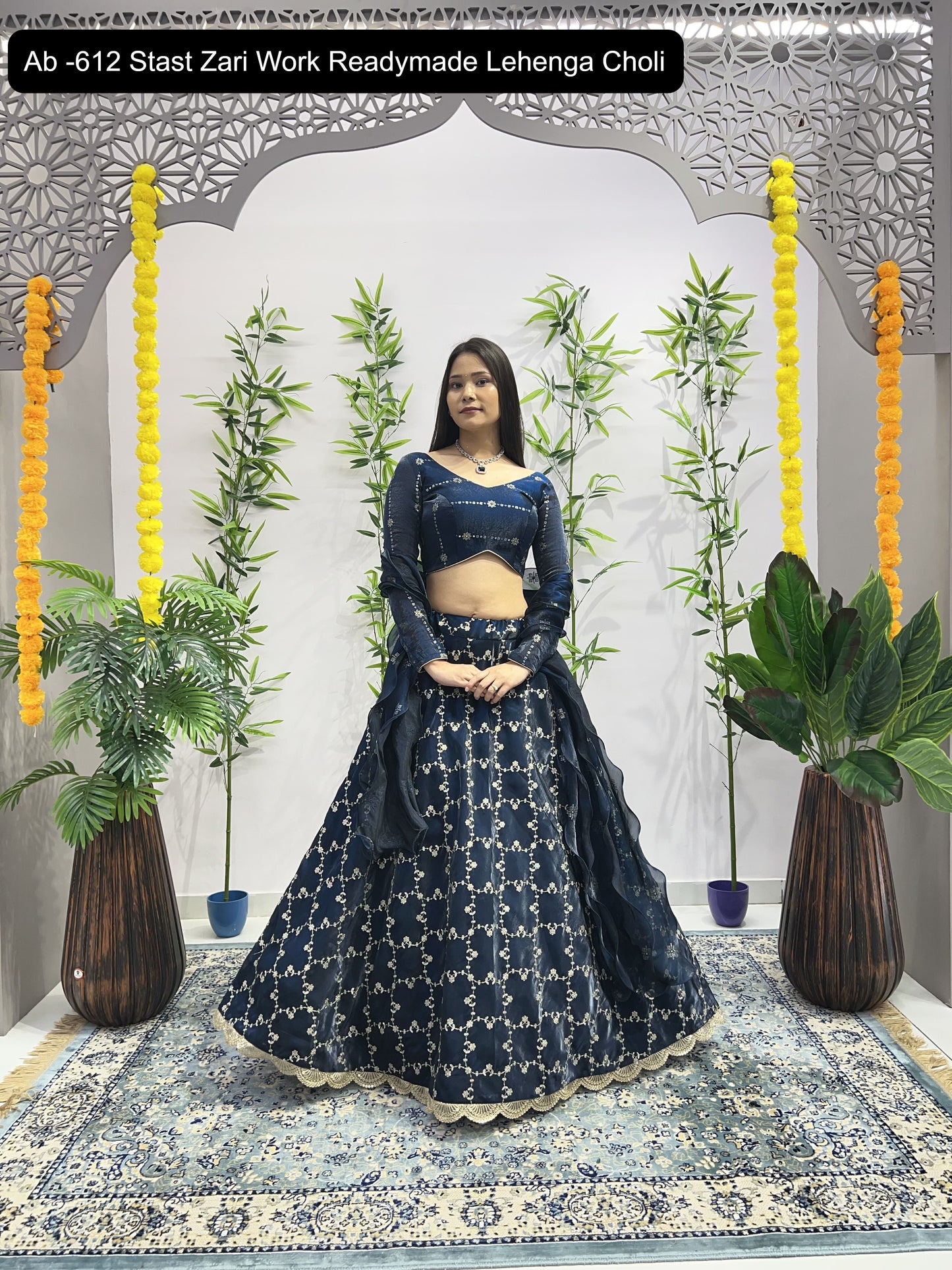 Ab -612 Stast Zari Work Readymade Lehenga Choli