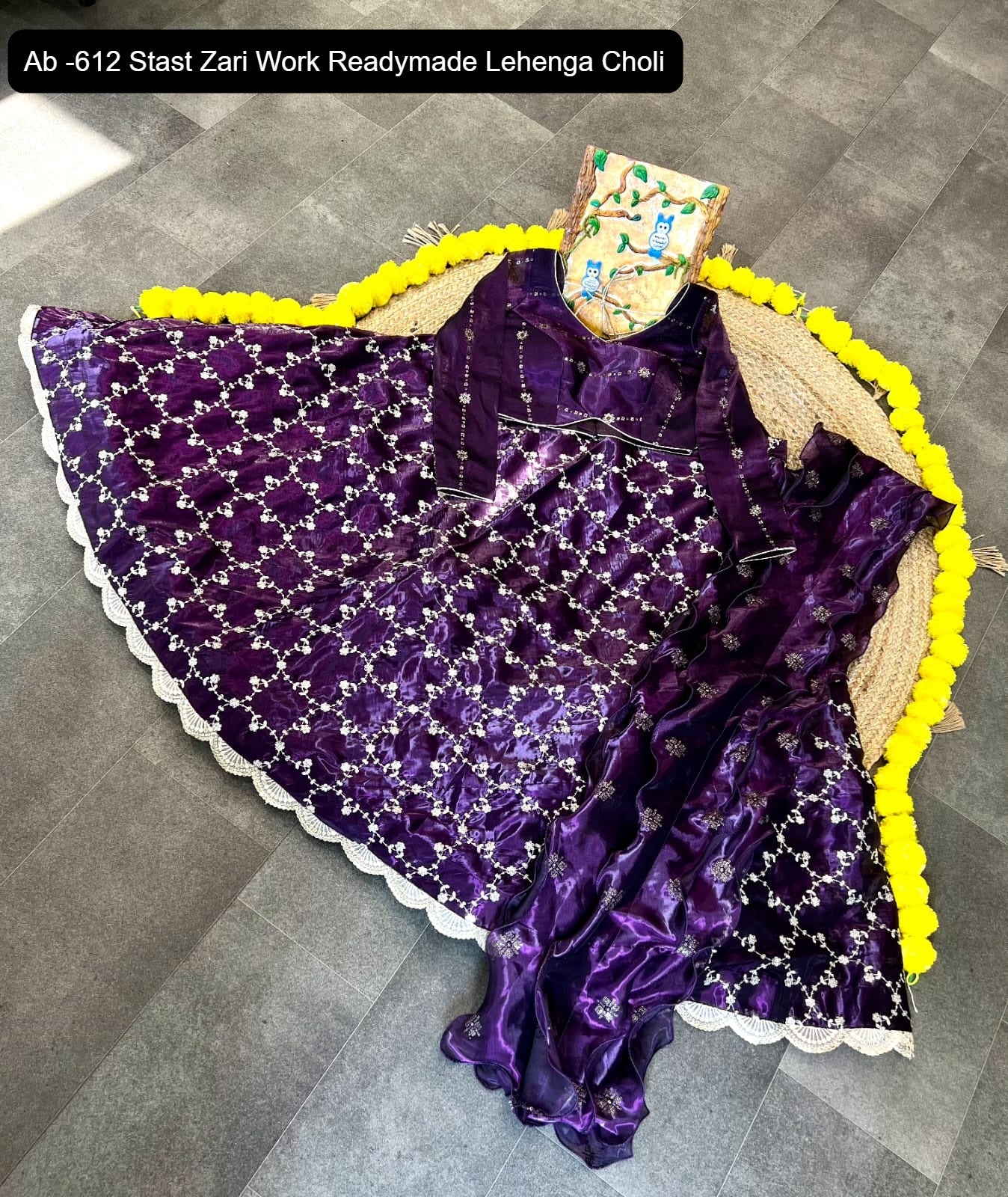 Ab -612 Stast Zari Work Readymade Lehenga Choli