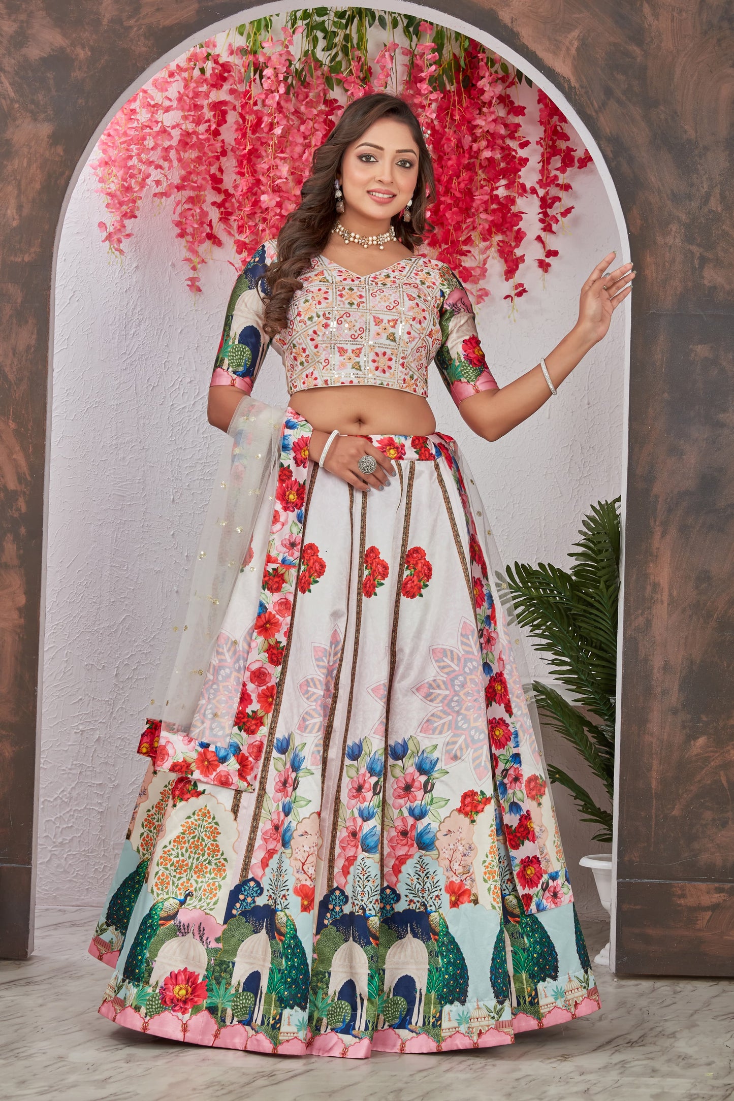 Ab-621 Stast Embroidery Readymade Lehenga Choli
