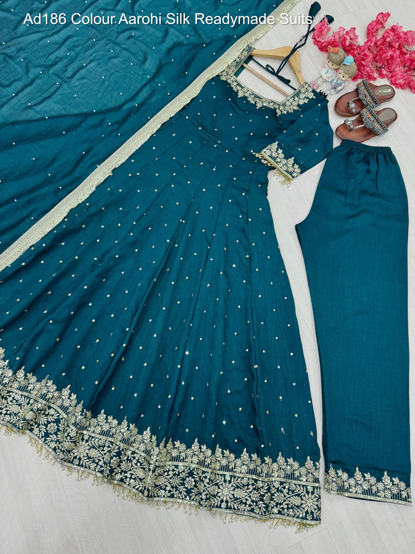 Ad186 Colour Aarohi Silk Readymade Suits
