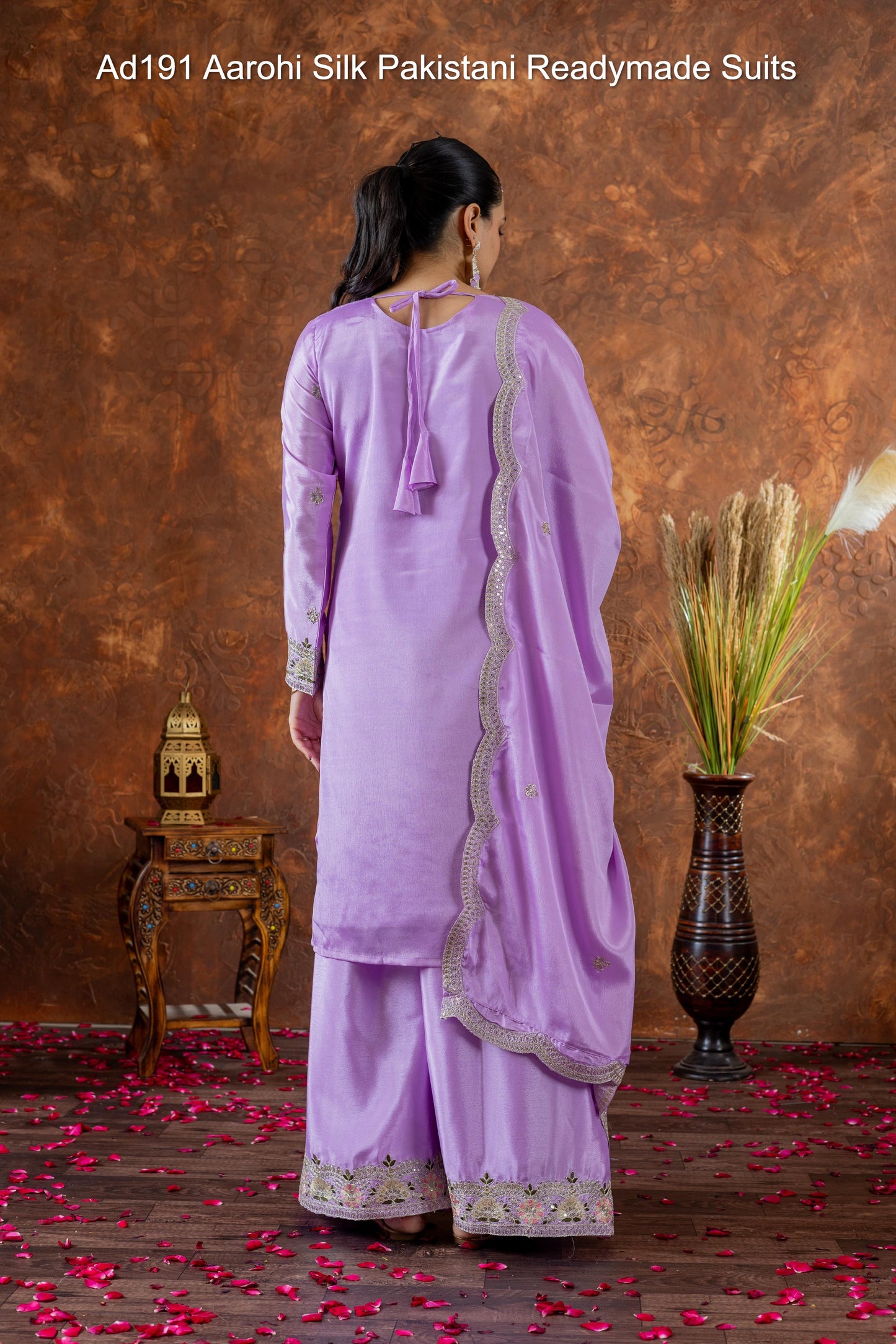 Ad191 Aarohi Silk Pakistani Readymade Suits