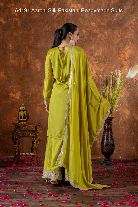 Ad191 Aarohi Silk Pakistani Readymade Suits