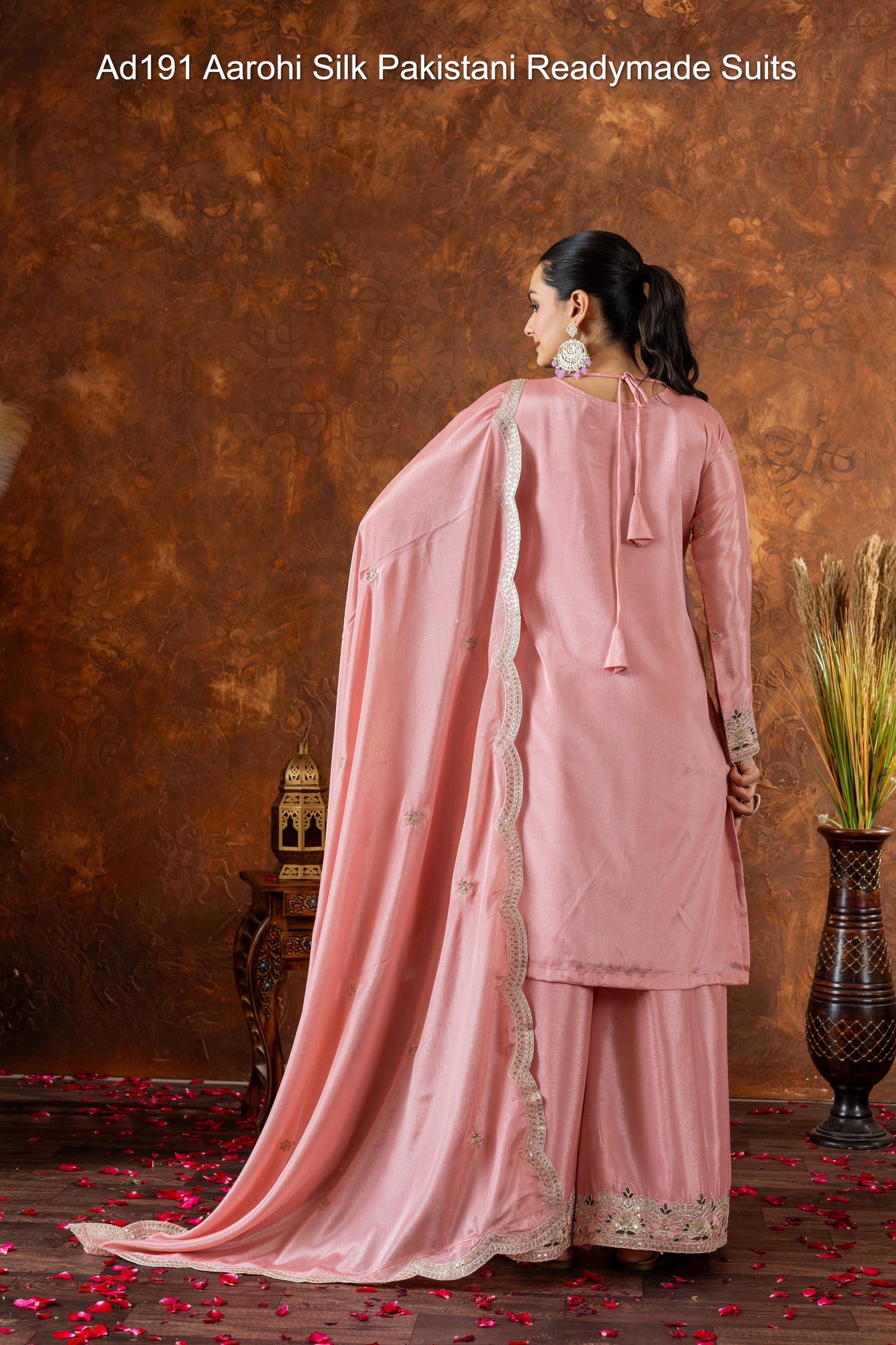 Ad191 Aarohi Silk Pakistani Readymade Suits