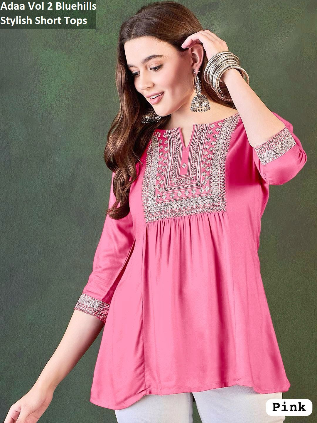 Adaa Vol 2 Bluehills Heavy Rayon Women Top