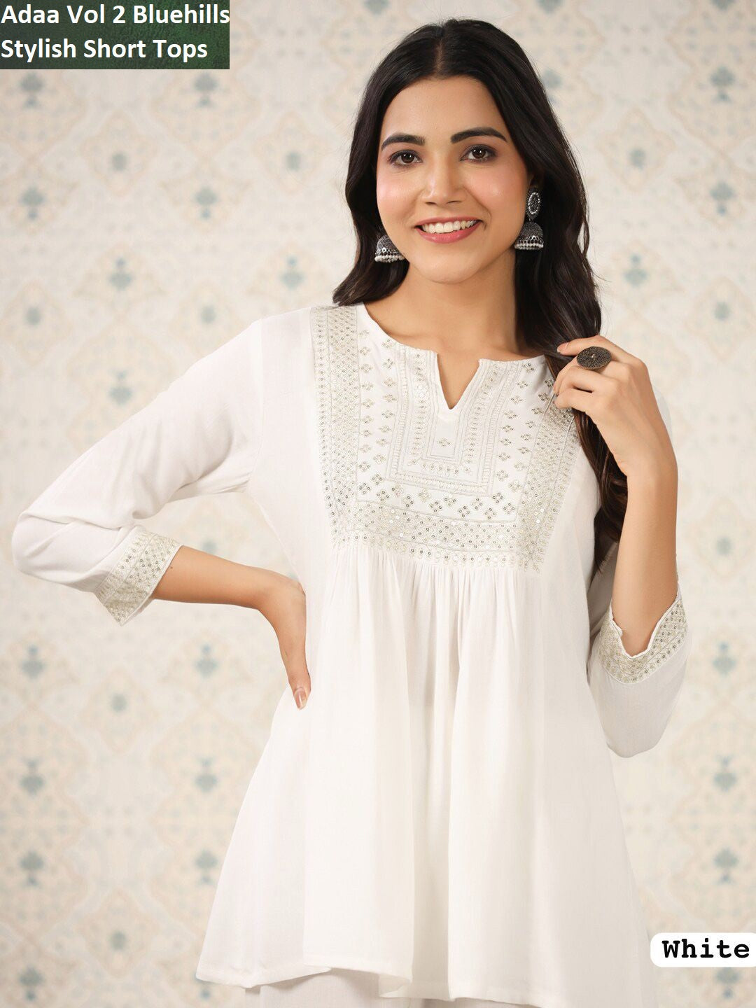 Adaa Vol 2 Bluehills Heavy Rayon Women Top
