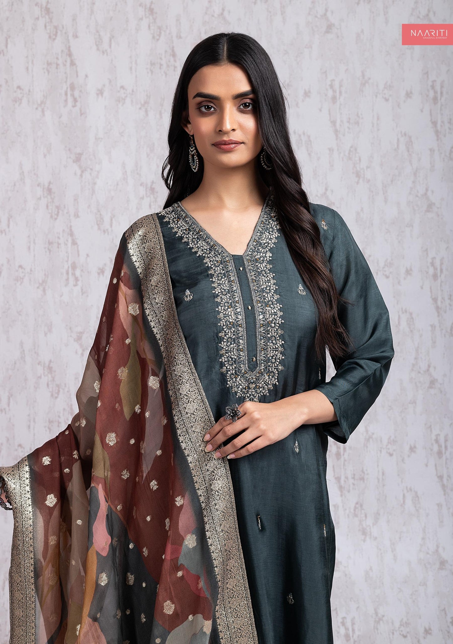 Agira Naariti Embroidery Unstitched Suits