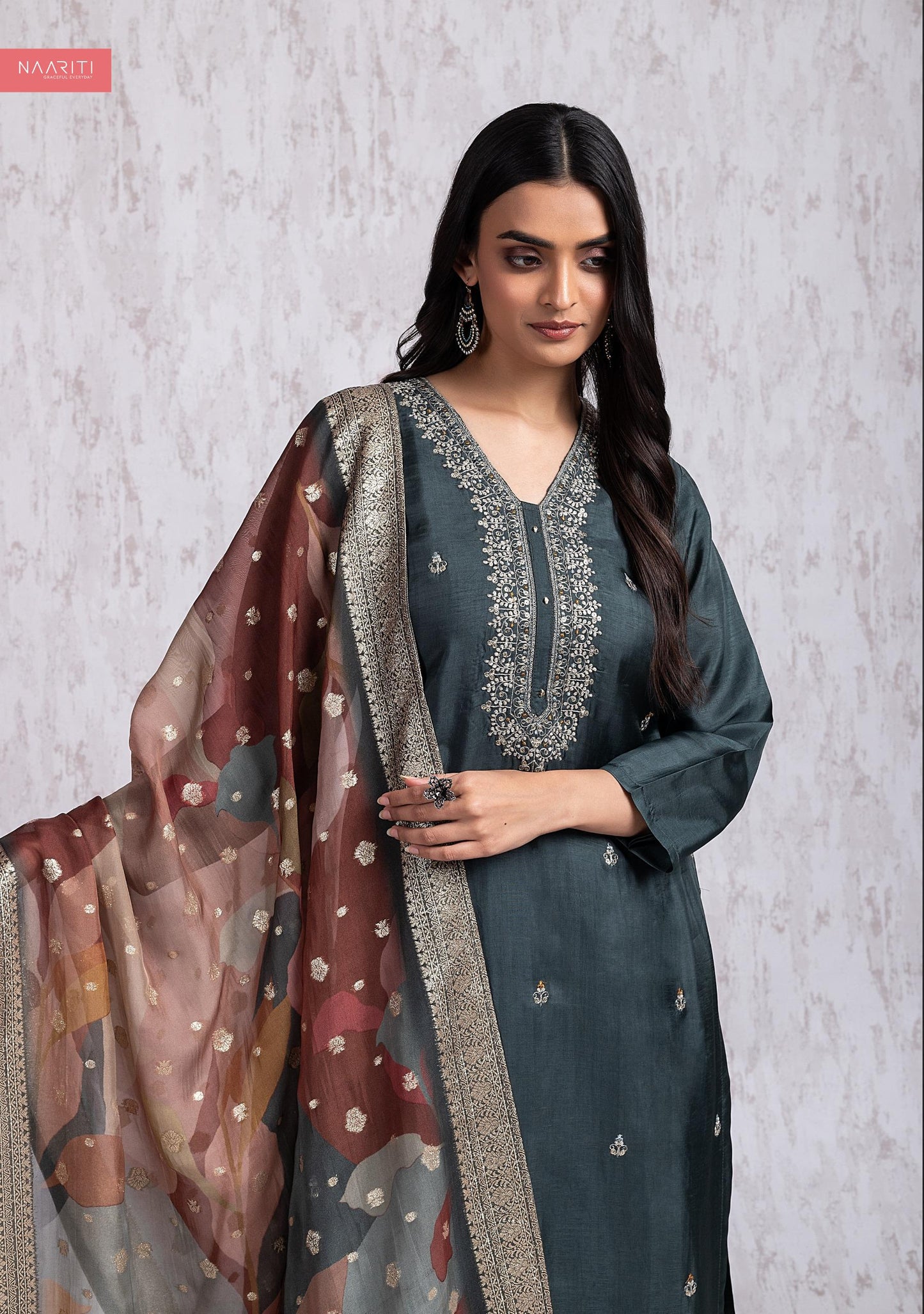 Agira Naariti Embroidery Unstitched Suits