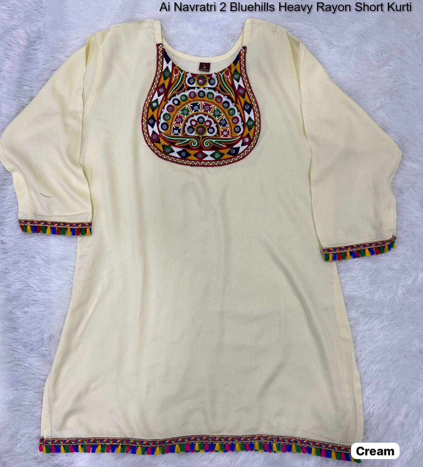 Ai Navratri 2 Bluehills Heavy Rayon Short Kurti