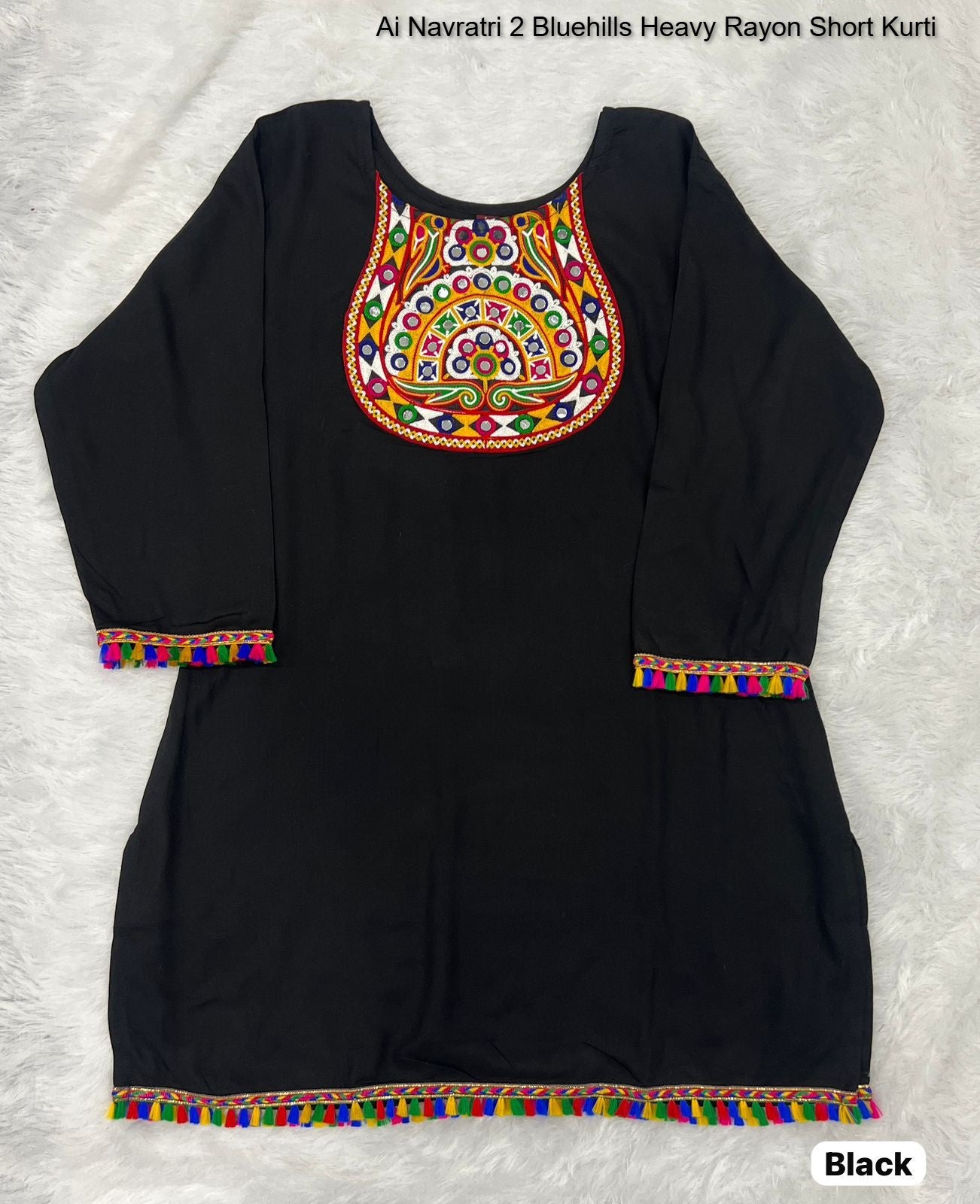 Ai Navratri 2 Bluehills Heavy Rayon Short Kurti