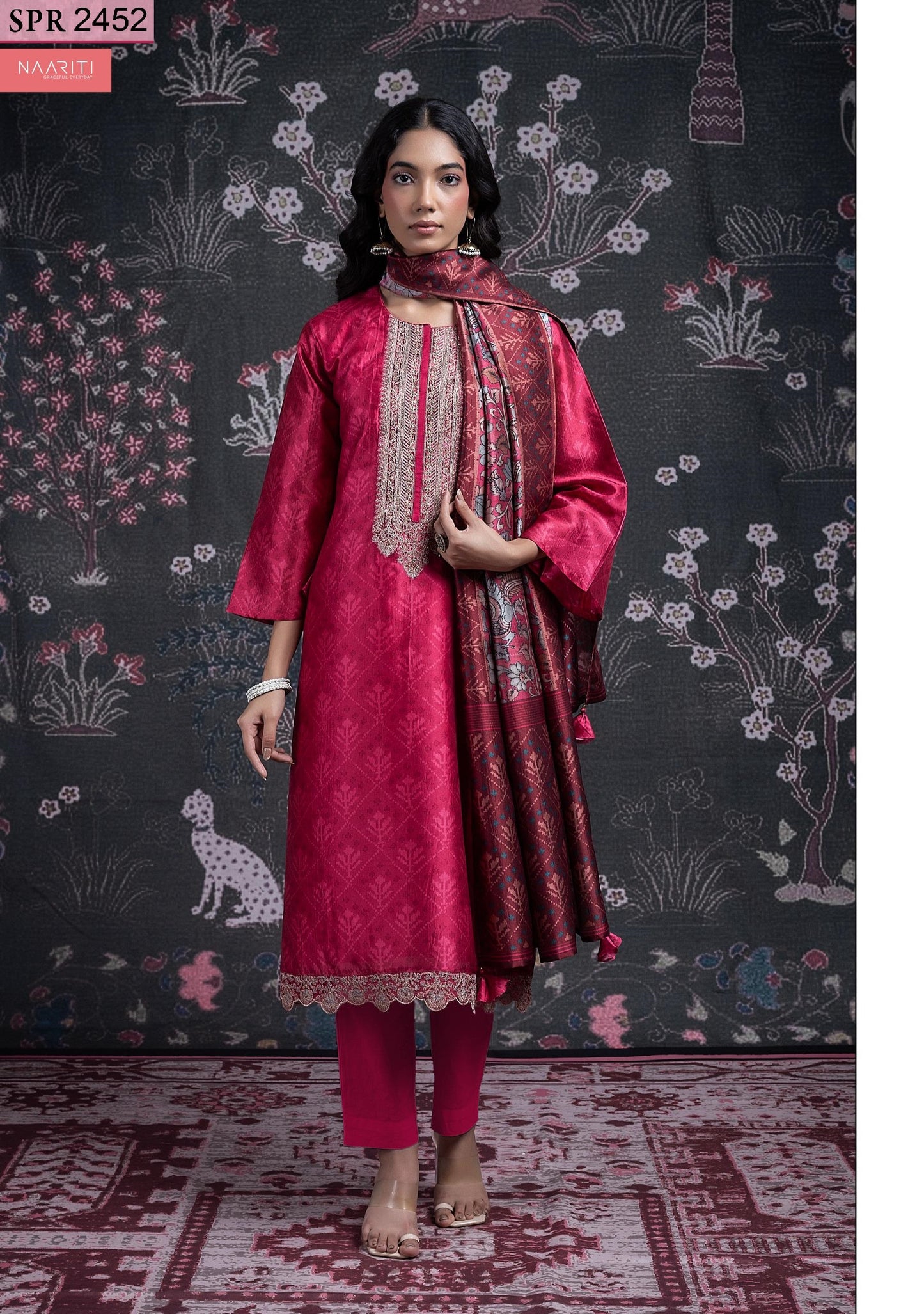 Ainat 2452 Naariti Silk Unstitched Suits