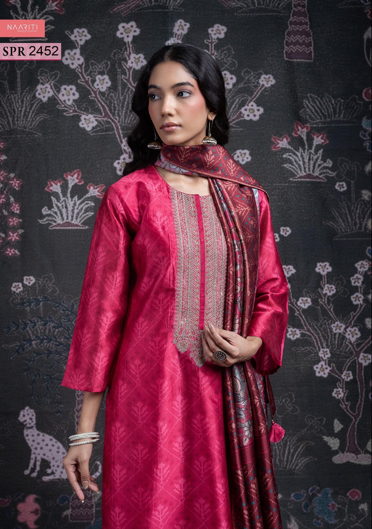 Ainat 2452 Naariti Silk Unstitched Suits