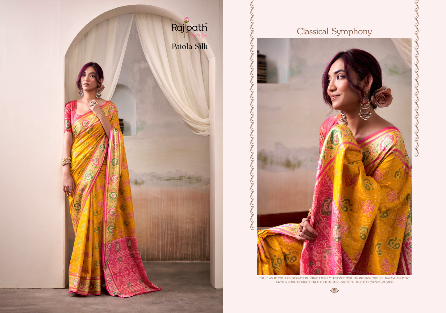 Airaavat Patola Yellow Rajpath Silk Sarees