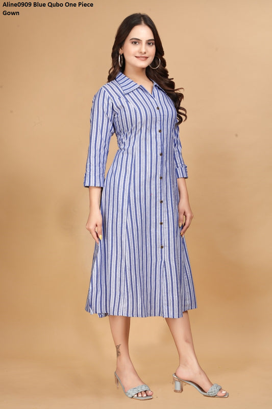 Aline0909 Blue Qubo One Piece Gown