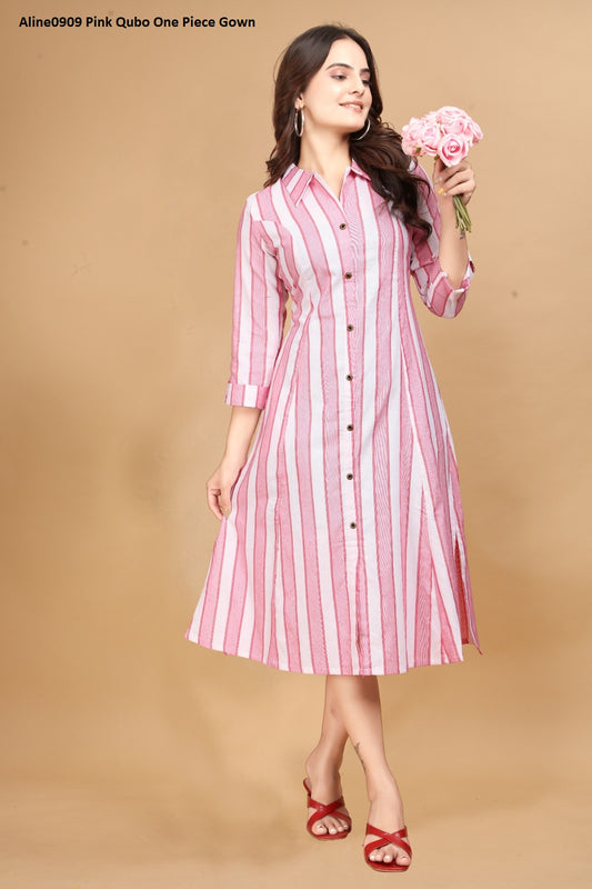 Aline0909 Pink Qubo One Piece Gown