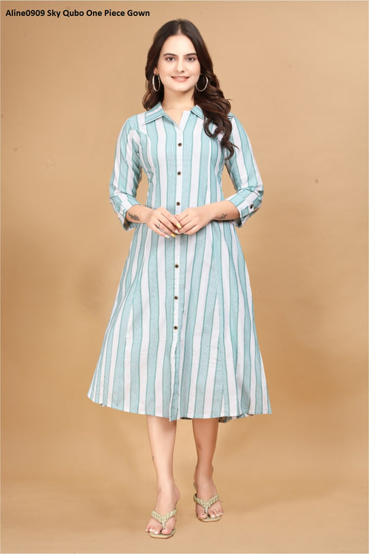 Aline0909 Sky Qubo One Piece Gown