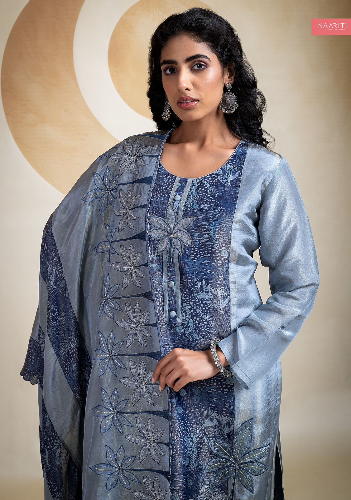 Amber Naariti Tissue Silk Unstitched Suits