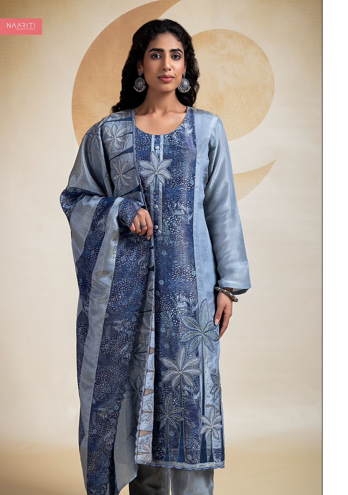 Amber Naariti Tissue Silk Unstitched Suits