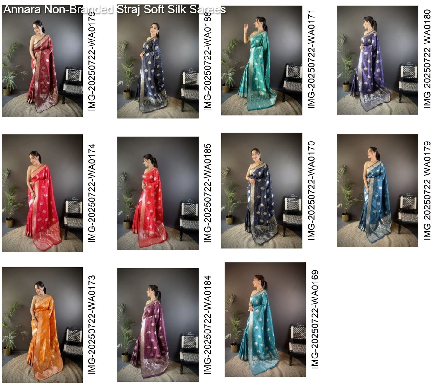 Annara Non-Branded Straj Soft Silk Sarees