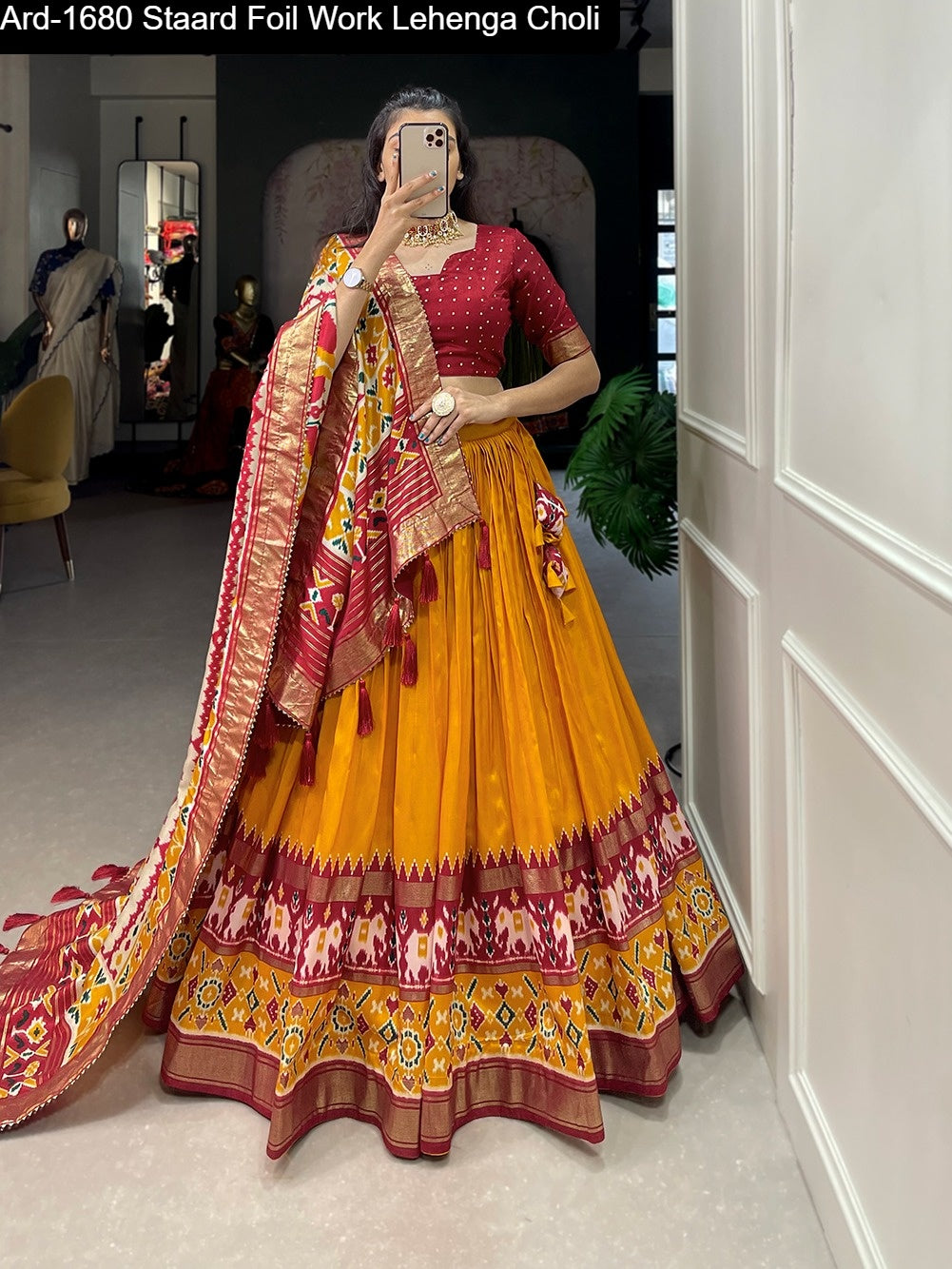 Ard-1680 Staard Foil Work Lehenga Choli