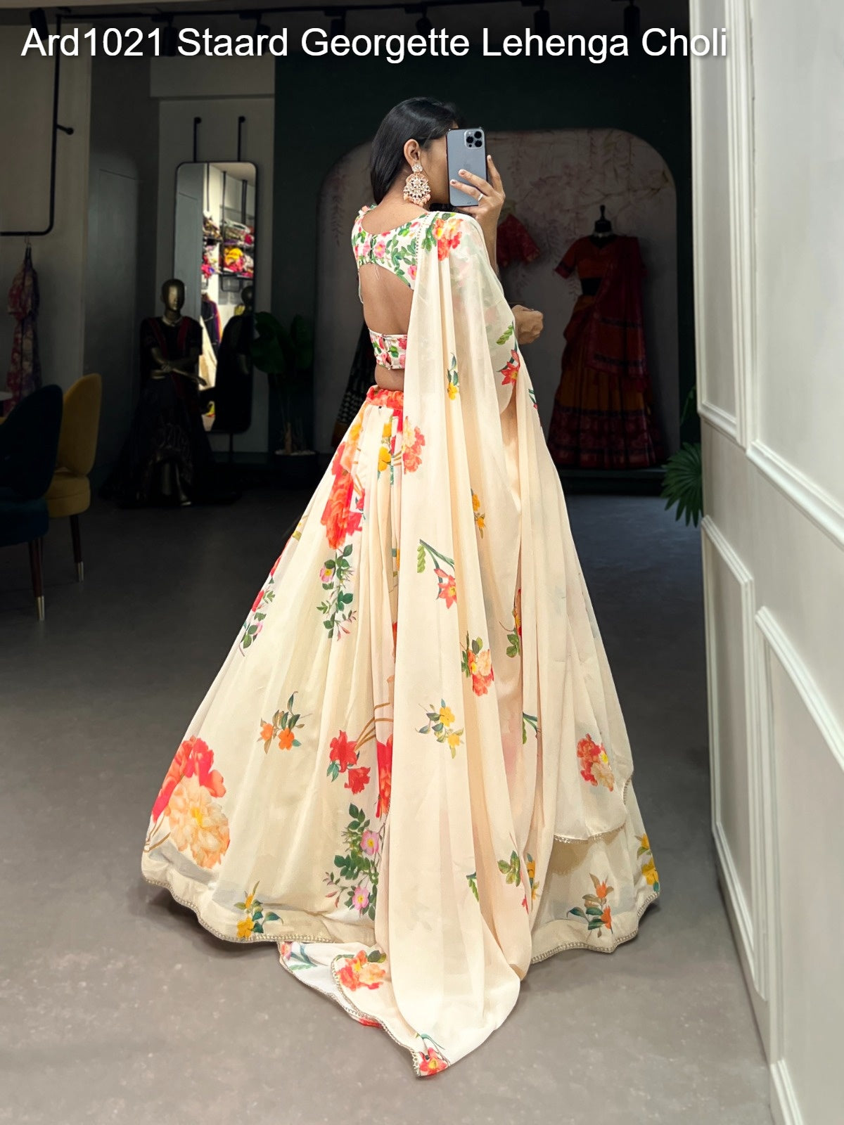 Ard1021 Non-Branded Staard Georgette Lehenga Choli