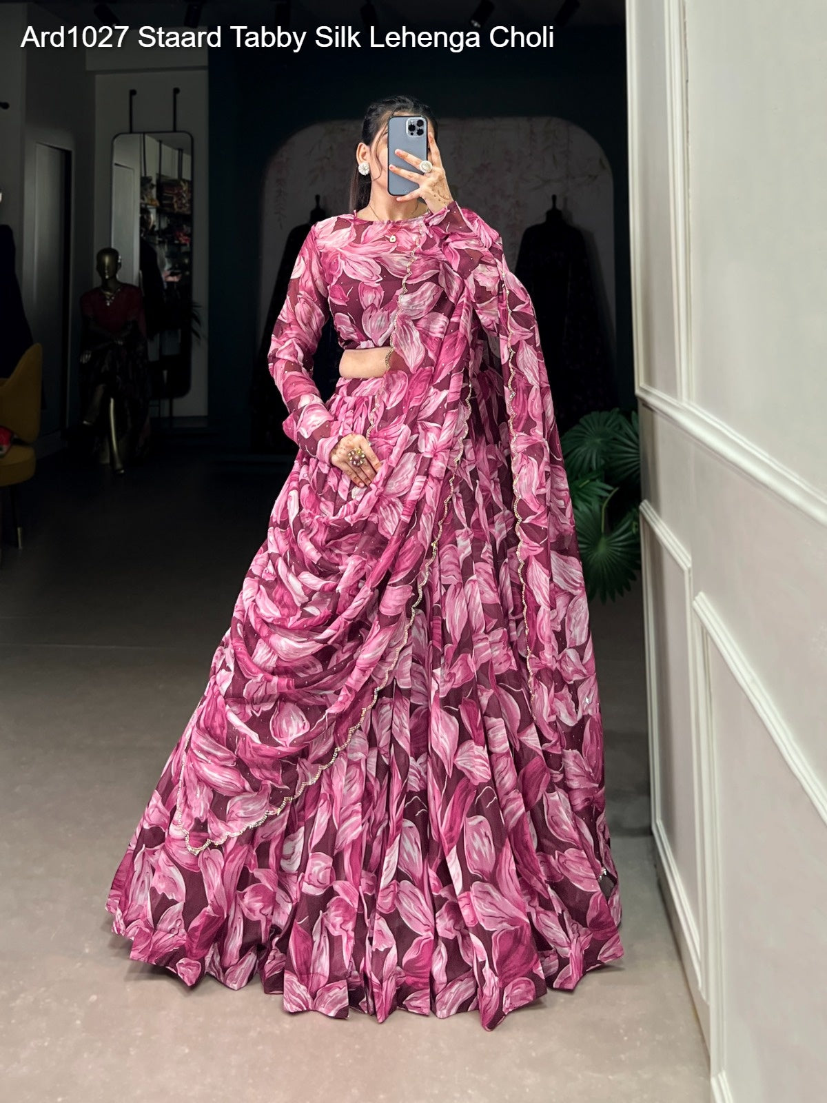 Ard1027 Staard Tabby Silk Lehenga Choli