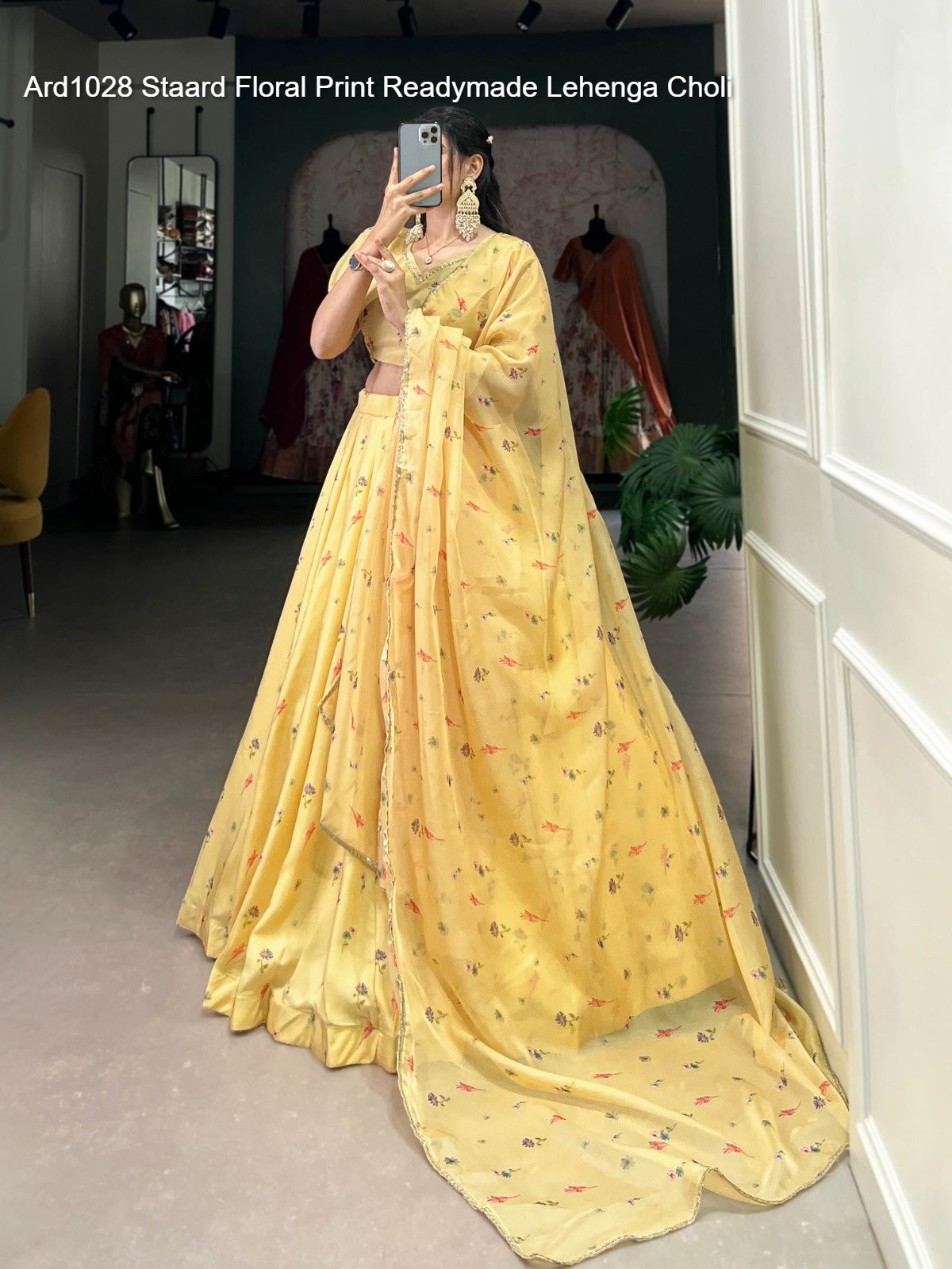 Ard1028 Staard Floral Print Readymade Lehenga Choli