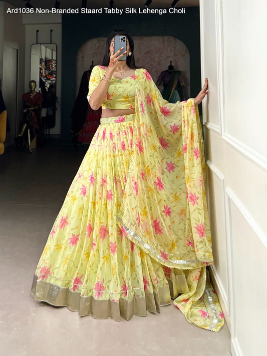 Ard1036 Non-Branded Staard Tabby Silk Lehenga Choli