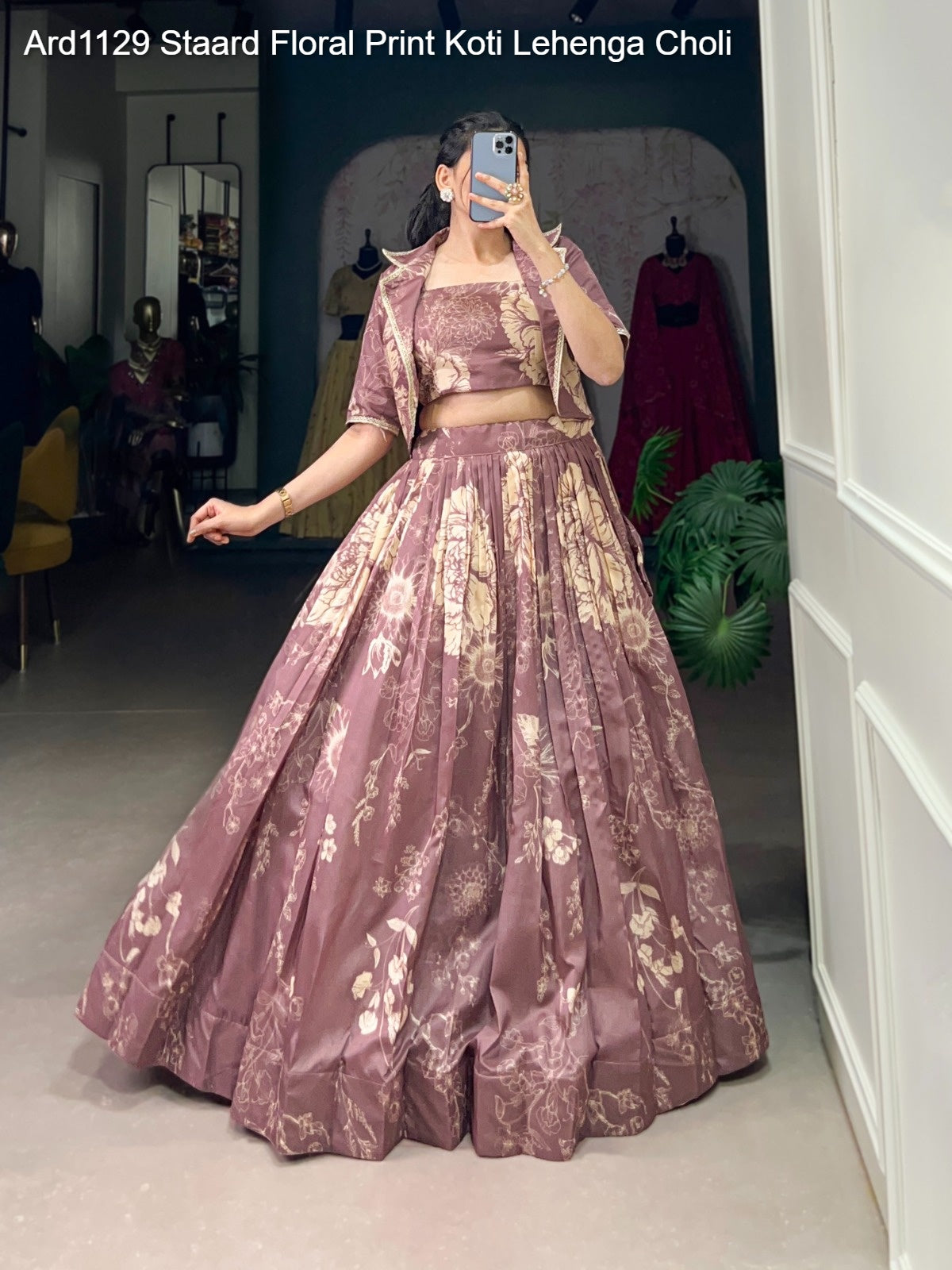 Ard1129 Staard Floral Print Koti Lehenga Choli