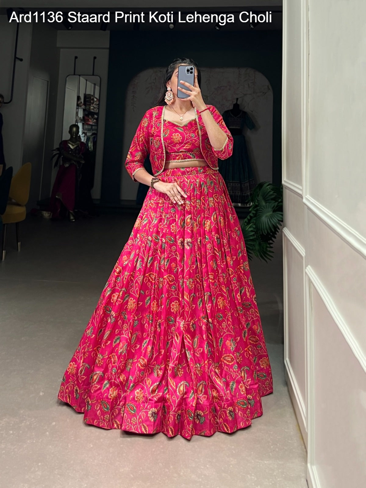 Ard1136 Staard Print Koti Lehenga Choli