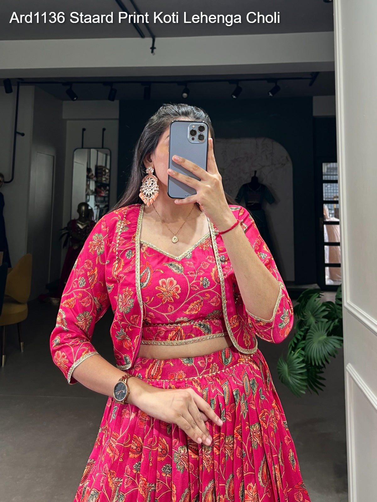 Ard1136 Staard Print Koti Lehenga Choli