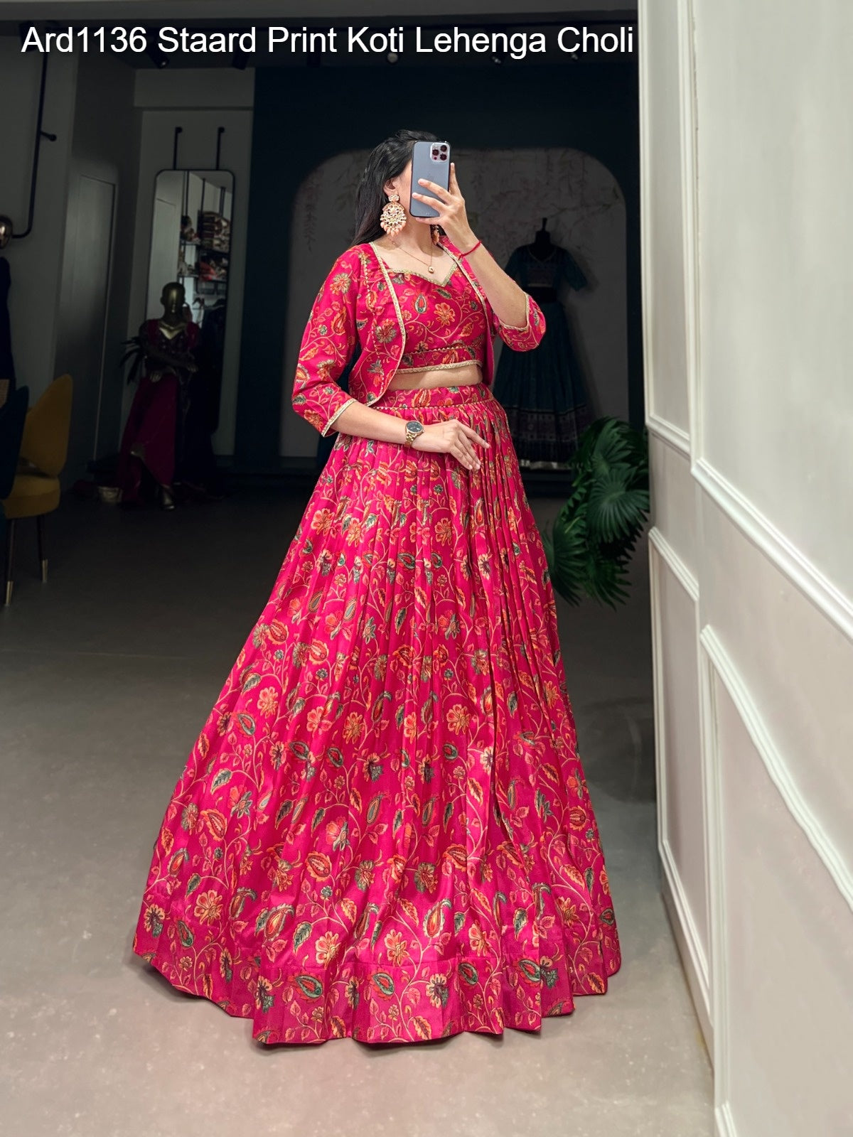 Ard1136 Staard Print Koti Lehenga Choli