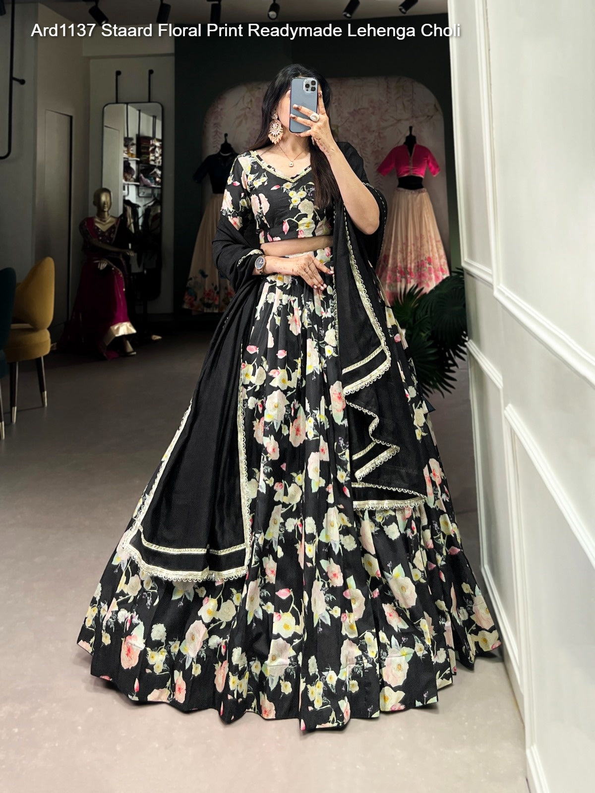 Ard1137 Staard Floral Print Readymade Lehenga Choli