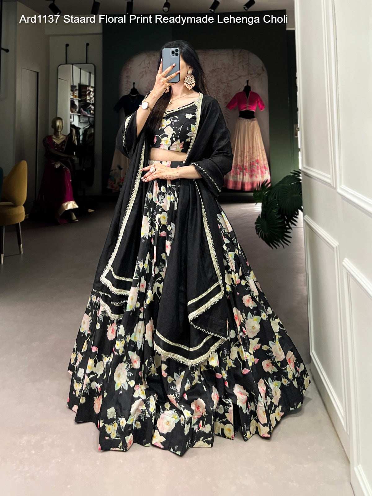 Ard1137 Staard Floral Print Readymade Lehenga Choli