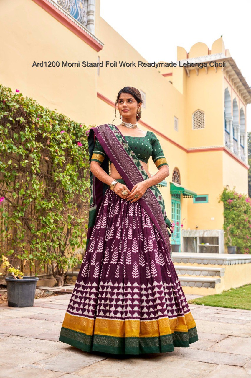 Ard1200 Morni Staard Foil Work Readymade Lehenga Choli